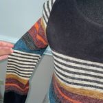 Wanna B Multi Colored Striped Short Dress With Black Suede Photo 1