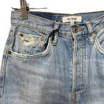 RE/DONE '70s Ultra High Waist Stove Pipe Jeans in Worn Blue Size 26 Photo 5