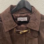 BRADLEY BAYOU Brown Suede Leather Horn Photo 14