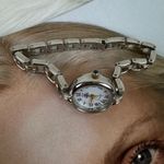 Vintage Oleg Cassini Silver & Gold Tone Watch *Needs Battery* Photo 5