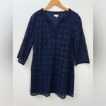 Crown & Ivy  Navy Eyelet Women’s Summer Dress size 12 Photo 2