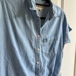 Madewell  Blue Denim Button Down Shirt Photo 1