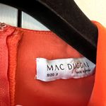 Mac Duggal  67944 Long Sleeve Column Gown Dress Orange size 2 UB Photo 4