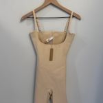 SKIMS Body Zoned Open Bust Mid Thigh Bodysuit Large Sand NWT Photo 2