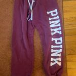 PINK - Victoria's Secret Women’s Burgundy Sweatpants by  Photo 0