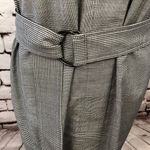 Akris Punto  Houndstooth Gray Wool Belted‎ Dress Photo 3