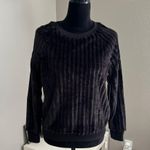 No Boundaries Women’s Crew Neck Black Fuzzy Rib Knit Pullover Sweater Sz Medium Photo 1