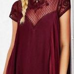 City Triangles Burgundy Swing Dress Photo 0