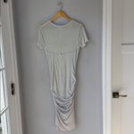 James Perse  Pale Green Ruched Midi Dress Photo 3