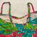 Lilly Pulitzer Tankini Swim Top Twist Front Green Pink Frog Classic Size Small Photo 4