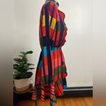 EXPRESS Multicolor Long Sleeve Dress Photo 3