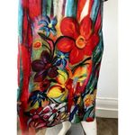 Women’s Watercolor Abstract Floral Lilypad Flower Floral Pull On Tunic Dress 2xl Size XXL Photo 6