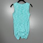 Athleta  Blue Pure Ruched Wide Strap Activewear Tank Top - Small - Scoop Neck Photo 4