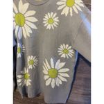 NEOITY Flower Knit Sweater Unisex One Size Mid Century Mod Stylers Harry Style Gray Photo 3