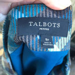 Talbots  TEAL WOOL PLAID PREPPY SKIRT Photo 3
