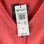 Roxy NWT ‎ Women's XL Sweeter Than This Button Up Tie Front Ruffle Sleeve Top Photo 3