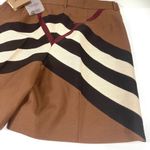 Burberry Rosalie Kissing Check Jacquard Wool Shorts 8 US 10 UK Chevron Check NEW Photo 12