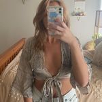 Blue Life Venus Sleeve Tie Top Photo 0