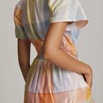 Anthropologie Somerset Metallic Pastel Plaid Mini Dress Small Photo 1