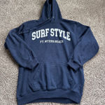 Surf Style  Hoodie Navy Blue Photo 0