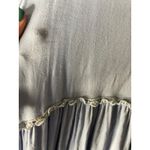 POL  Women's Medium‎ Blue Sleeveless shirt Casual Lace Trim Detail Flapper Style Photo 3