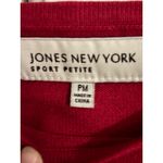Jones New York Sport Petite Red Boat Neck 3/4 Sleeve Sweater Top Size undefined Photo 2