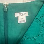J.Crew  Green V-neck Lace Dress Size 14 Photo 4