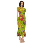 💕RHODE💕 Lulani Midi Dress ~ Green Lanai Floral Print 8 NWT Photo 2