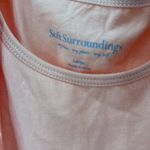 Soft Surroundings  Peach button up sheer eyelet lace 2pc set top L casual office Photo 13