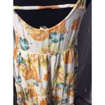Roxy  Summer Dress Spaghetti Straps Floral Print Tiered Ruffles Small S Photo 5