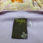 Taylor Orange and Purple Floral Midi Dress Size 8 Photo 3