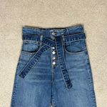 Veronica Beard Marlene Corset Wide Jean Terrain High Waist Cropped Size 28 Photo 2