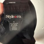 Style & Co Style Co Y2k Womens 6 Black Pinstripe Stretch Dress Pants Career Siren Office Photo 7