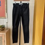 AYR  Skinny Jeans Black Denim Raw Hem Frayed $245 Size 27 (US 4) Photo 2