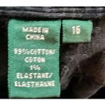 Liverpool Jeans Company Lauren Jeans Company Womens Size 16 Classic Straight Jean Casual Black Corduroy Photo 3