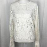 Pointelle white lace top Medium/Large Photo 0