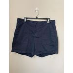Gap  Women's 5" Khaki Short in Navy, Size: 14 High Rise Chino Flat Front Casual Photo 2