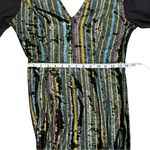 Romeo + Juliet Couture Velvet Mesh Maxi Dress Multicolor Metallic Size Medium Photo 12