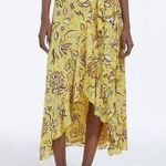 The Kooples NWOT  Long Wrap Ruffle Skirt with Yellow Flowers for Woman Size 3 Photo 0