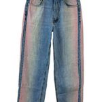 BDG  Urban Outfitters High-Waisted Rainbow Baggy Jeans Denim Ombre 90's Size 28 Photo 1