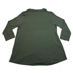 Merona Jersey Knit Button Up Tunic Shirt Size XL Minimalist Classic Casual Photo 1