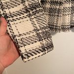 Valerie Stevens Double Breasted Herringbone Black and White Sweater Photo 4