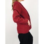 Vintage Single Breasted Pure Wool Blazer | Size M Red Size M Photo 5
