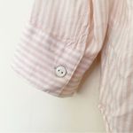 Something Navy  Pink & White Striped Button Down Shirt Photo 4