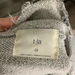 Anthropologie  t‎ la lace up gray sweatshirt XS Photo 5
