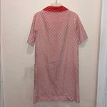 Vintage 70s Models Coat Polka Dot House Dress Robe Mumu Size L Photo 5