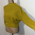 Andrew Marc MARC NEW YORK Vibrant Yellow Knitted Sweater Photo 3