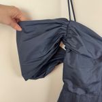 Cult Gaia NWT Katalina Navy Midi Dress Large Off Shoulder Bow Evening Resort Photo 3