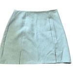 Nasty Gal  Miniskirt Sky Blue Ruffled Crepe Pencil Skirt Y2K Size 6 Photo 1