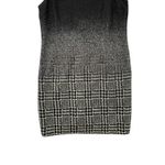 Talbots Women's Black Silver Ombre Sparkle Houndstooth Wool Sheath Dress Size 20 Photo 4